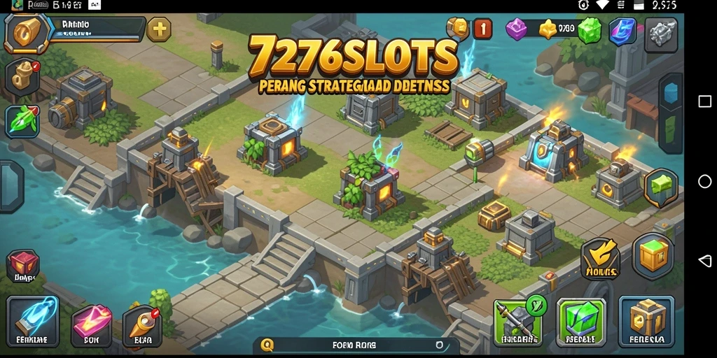 Tampilan seru gameplay Tower Defense 7276SLOTS.