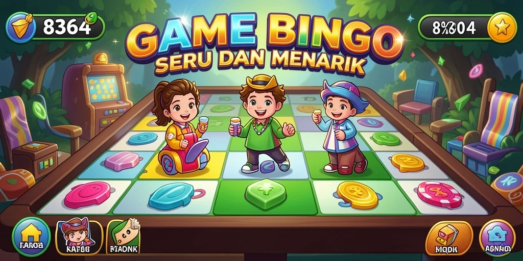 Tampilan seru gameplay Bingo di aplikasi 8364.