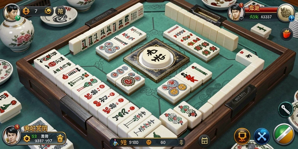 Gameplay Mahjong yang menarik dan penuh tantangan.