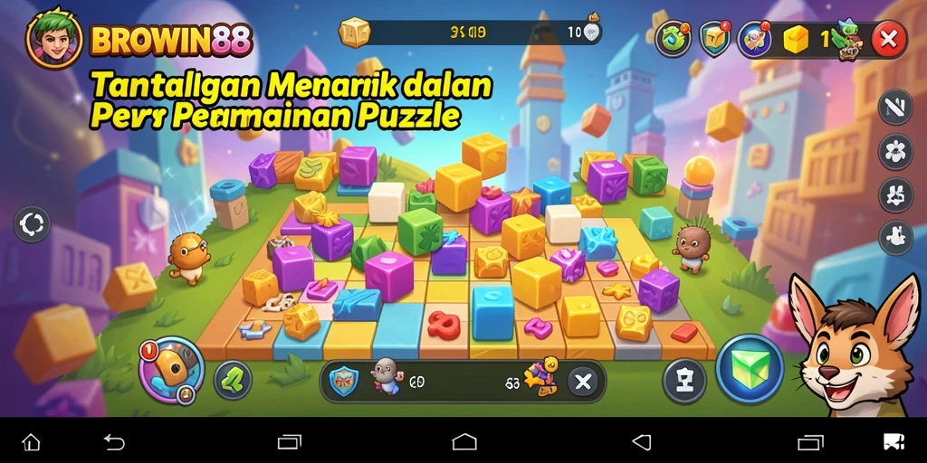 Tangkap momen seru dari gameplay puzzle di BROWIN88.