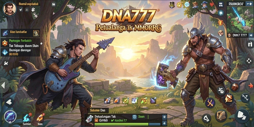 Gameplay seru dan mendalam dari DNA777 dalam format MMORPG.