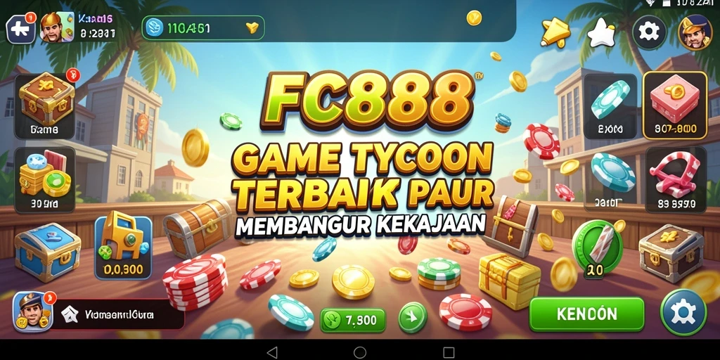 Screenshot utama FC888 menampilkan gameplay Tycoon yang dinamis dan menarik.