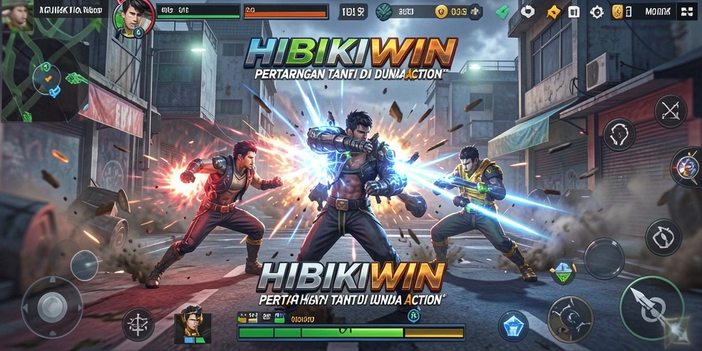 Screenshot menampilkan aksi mendebarkan dari gameplay HIBIKIWIN.