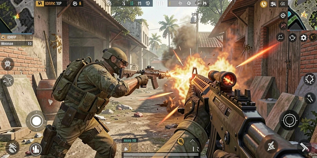 Gameplay IDRRP yang penuh aksi dan menegangkan.