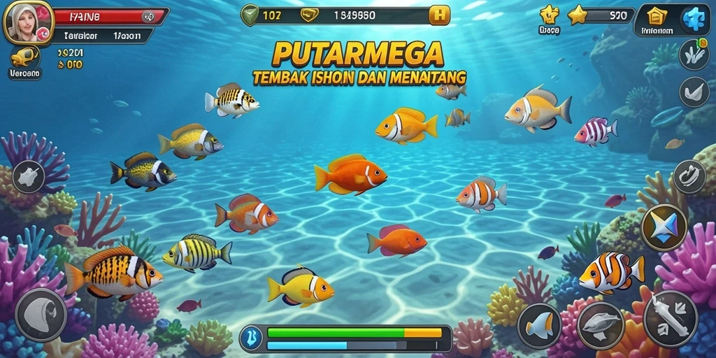Gameplay seru Tembak Ikan di PUTARMEGA.