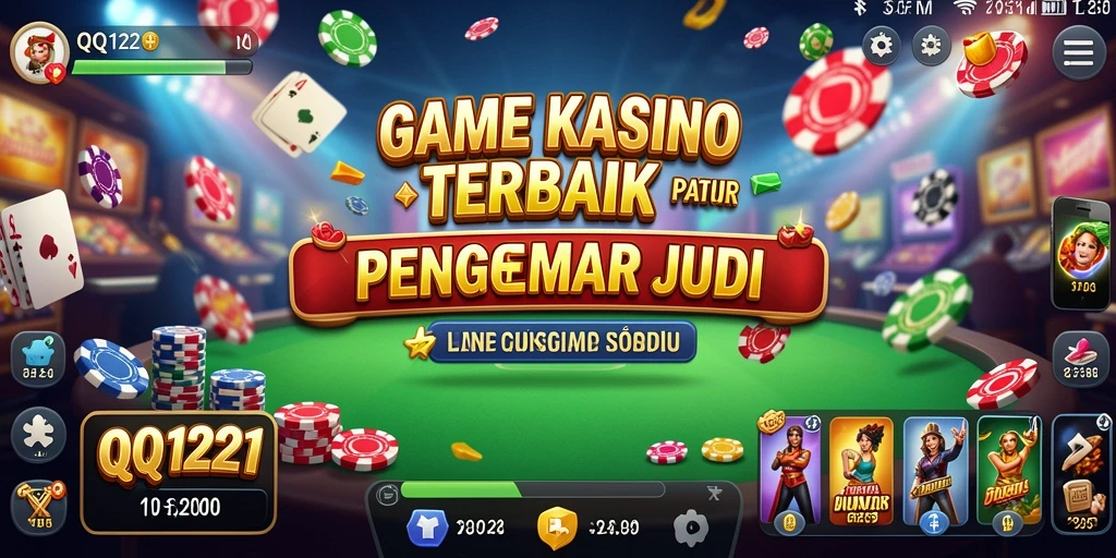 Screenshot gameplay QQ1221 menampilkan keseruan permainan kasino.