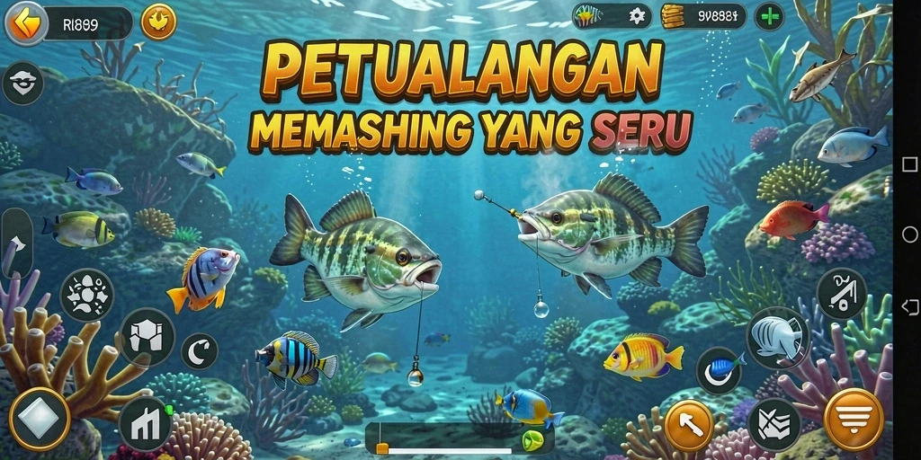 Tangkapan ikan menakjubkan dalam gameplay RI889 yang menarik.