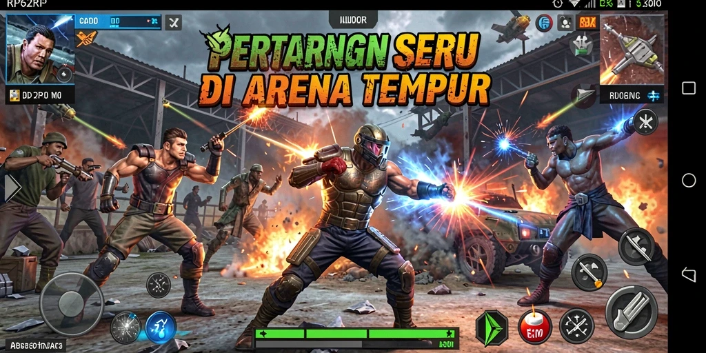 Screenshot gameplay RP62RP menampilkan serunya pertarungan.