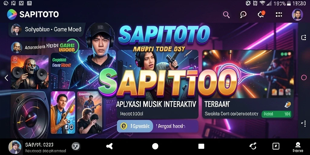 Tampilan menarik dari gameplay SAPITOTO yang penuh musik.