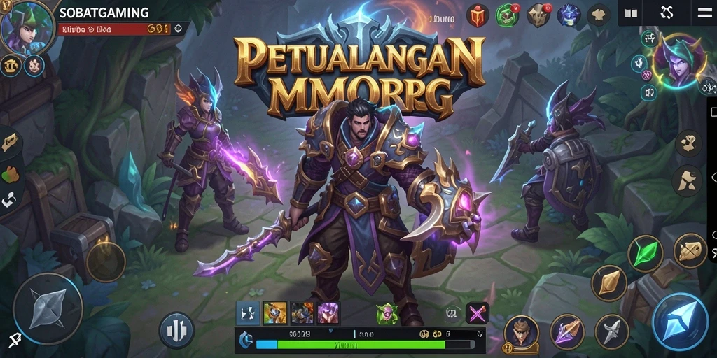 Screenshot menampilkan aksi seru dalam permainan MMORPG.