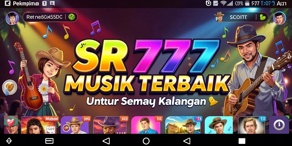 Tampilan gameplay SR777 penuh warna dan dinamis, menarik perhatian pemain.
